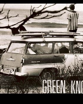 Green Knob Old Bar NSW Old Holden wagon surfing 1964