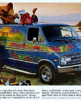 Surf Cars - 1970s Dodge Tradesman Van