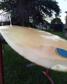 Peter Clarke surfboard logo