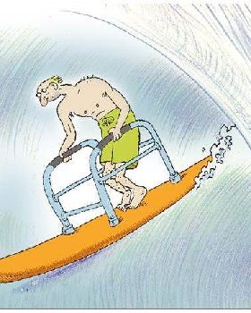 Geriatric surfer