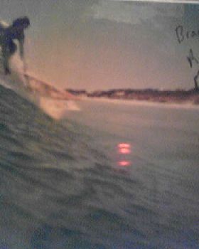 brad droping into the slot