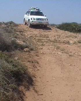 taking the new car off road to get away from the pack