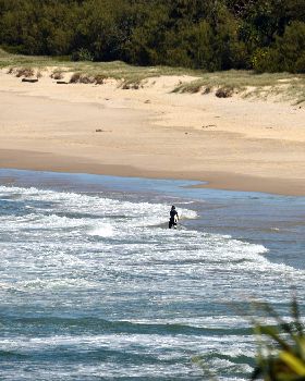 Surfers at Dreamtime Beach