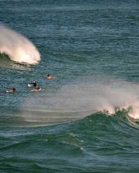 Surfers at Dreamtime Beach