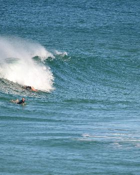 Surfers at Dreamtime Beach