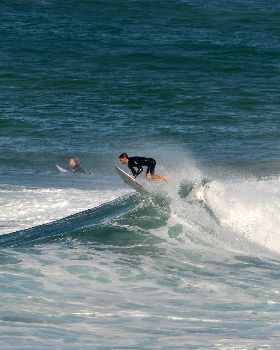 Surfers at Dreamtime Beach
