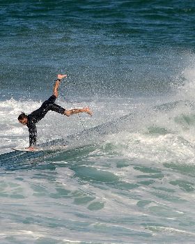 Surfers at Dreamtime Beach