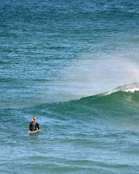 Surfers at Dreamtime Beach