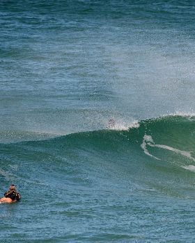 Surfers at Dreamtime Beach