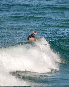 Surfers at Dreamtime Beach