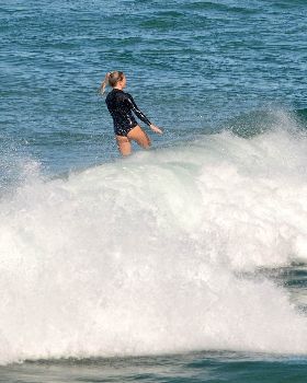 Surfers at Dreamtime Beach