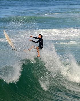 Surfers at Dreamtime Beach