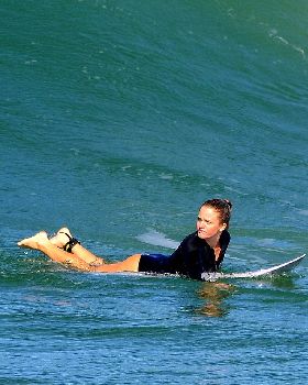 Surfers at Dreamtime Beach