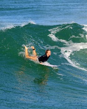 Surfers at Dreamtime Beach