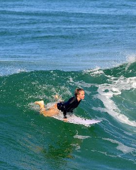 Surfers at Dreamtime Beach