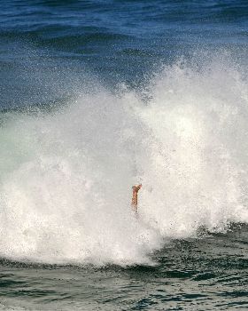 Surfers at Dreamtime Beach