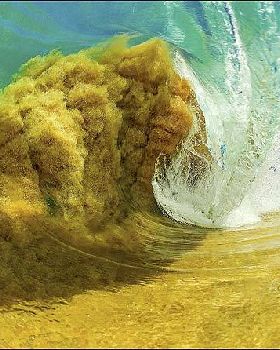 churning wave