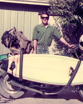 Surfboard carrier circa 1980