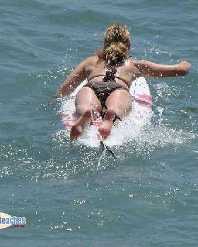 Malibu surfer girl logo