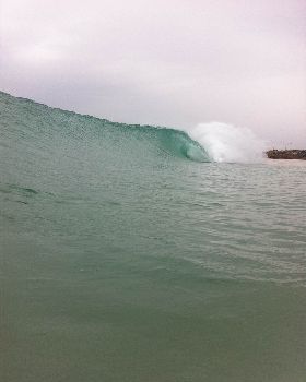 Sandtracks shorebreak