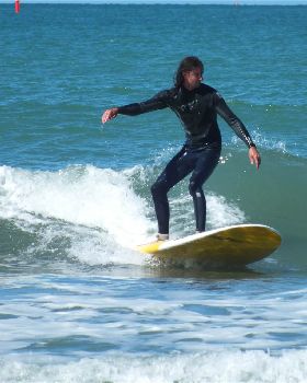 Longboarding on a SUP