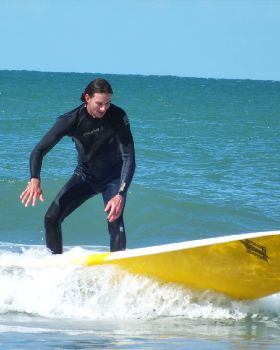 Longboarding on a SUP