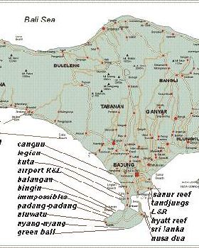 bali map-surfspots