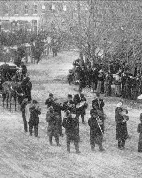 Funeral procession, Goderich, Ontario, 1913