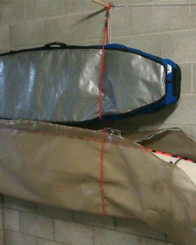 rope surfboard rack