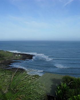Manu Bay from above