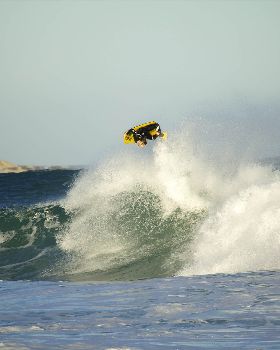 Body boarder catching air 1