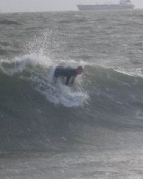 storm swell at Kerferd Rd Pier, 14 Oct 2014