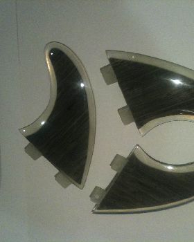Glass/Veneer FRP Vacuum Infusion fin Sets