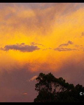 Stormy sunset