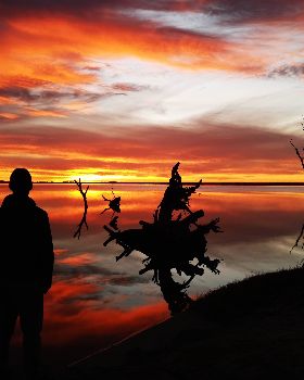 Lake Bonney, Barmera SA sunset