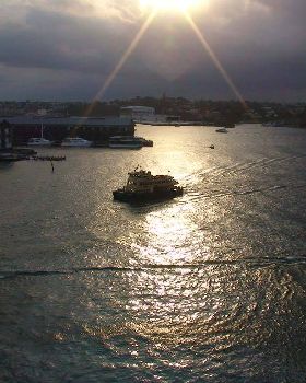 Ray of light in Darling Harbour