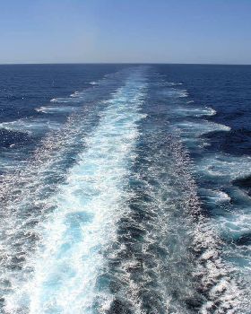 Seastate, calm. A thousand miles from nowhere