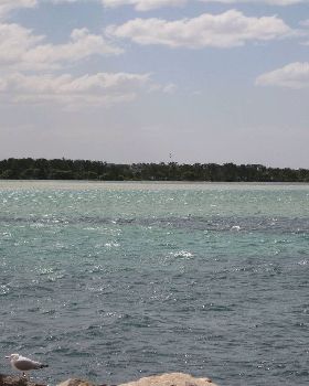 30 knot westerly wind