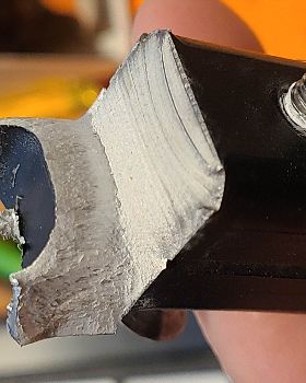 Broken fuselage