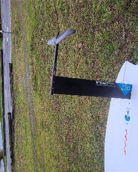 Broken fuselage