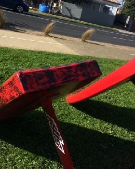 Board tail shot