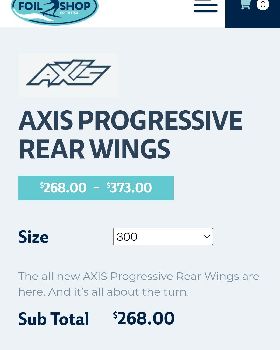 Axis shop 300 progressive tail