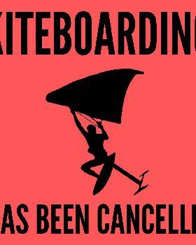 Kiteboarding Has Been Cancelled sticker