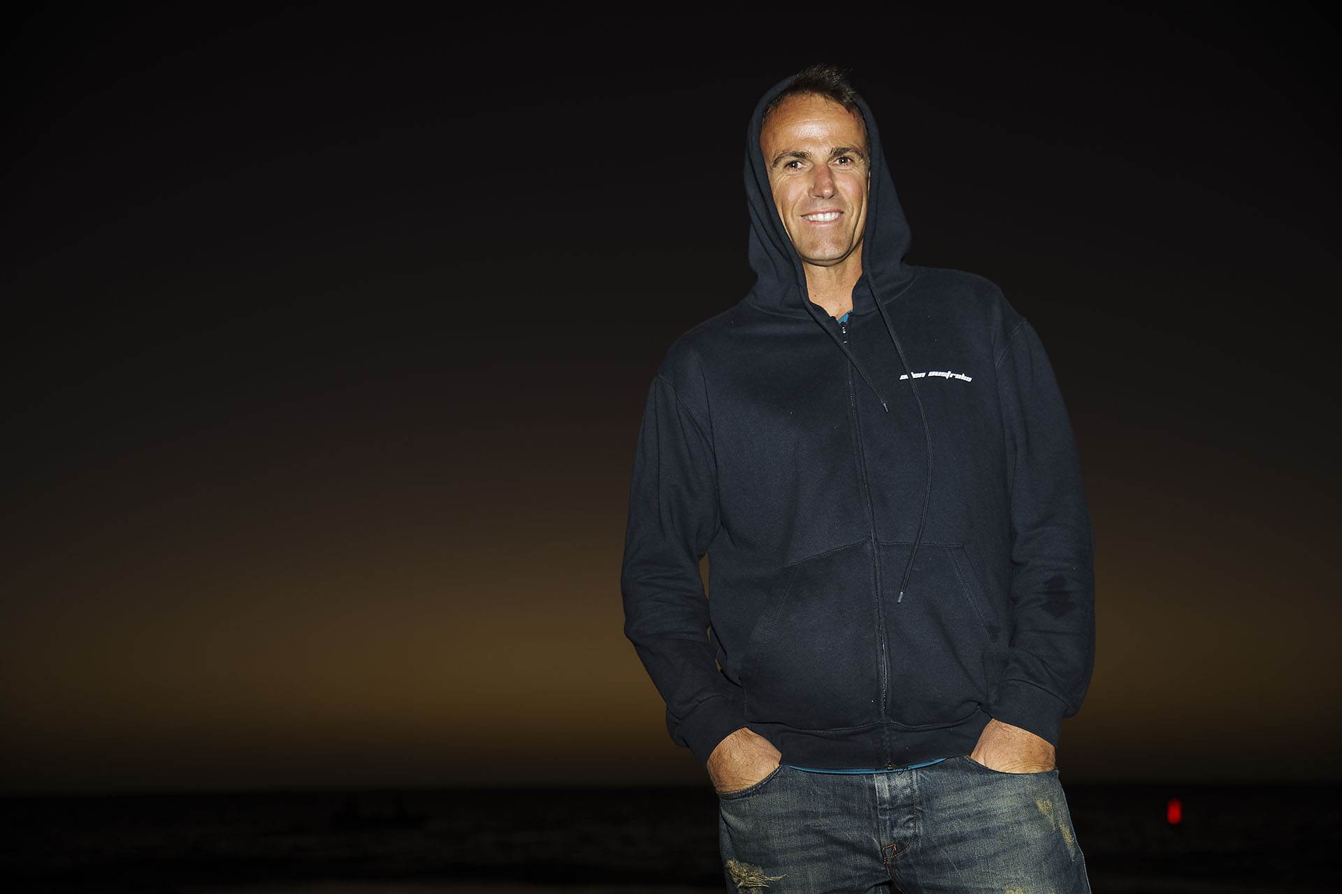 Steve Allen, winner of the Windsurfing Marathon