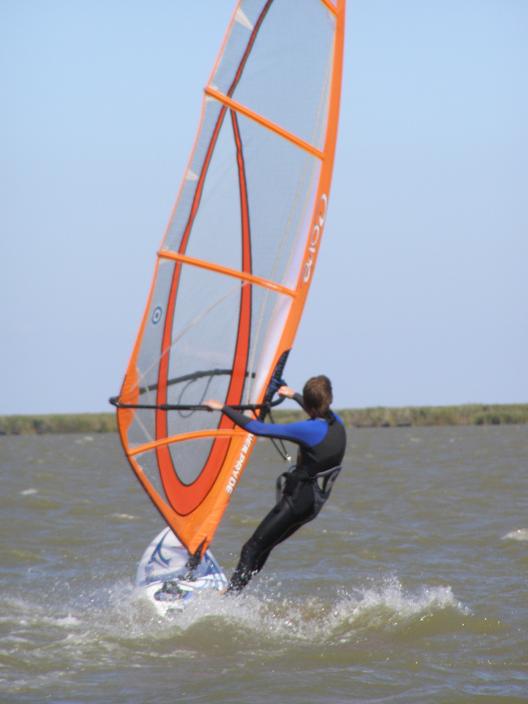Me sailing at Boggy Lake on Saturday the 10th of Febuary 2007