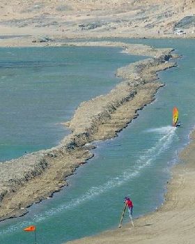Luderitz Canal - Water level good.