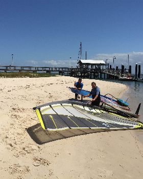 Stranded by the jetty