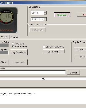 Locosys GW-52 Utility V1.4 Log Clear Button