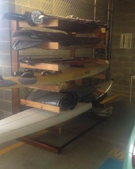 old  Board rack