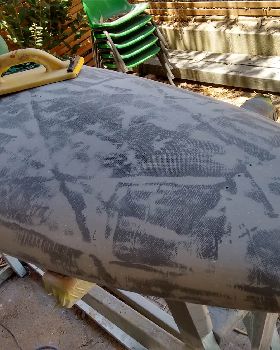 Filler coat sanded